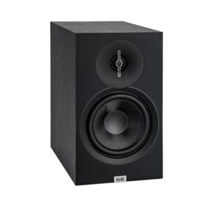 ELAC Alto-falantes de estante Debut 3.0 DB63-BK, cinza preto (par) - Tweeter de domo de alumínio de 2,5 cm e Woofer de fibra de aramida de 16,5 cm - Reflexo de graves bidirecionais - Resposta de 42 Hz (Equipamentos)