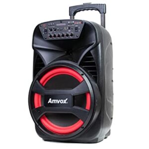 Amvox Caixa de Som Amplificada ACA 480 Viper II - 480W RMS, Bluetooth, Equalizador, Rádio FM, USB (Equipamentos)