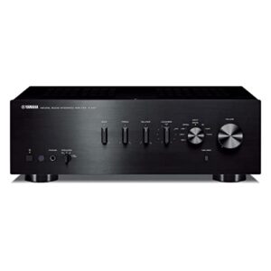Amplificador estéreo integrado de som natural Yamaha A-S301BL (preto) (Equipamentos)
