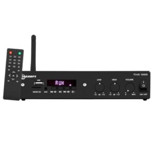Amplificador Receiver Rádio Frequência Taramps THS 1000 Classe D Multi-Channel 100 W RMS Amplificador Residencial Comercial (Equipamentos)