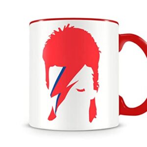 Caneca David Bowie II Vermelha 330 ml (Discos de Vinil)