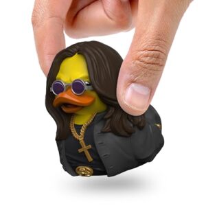 TUBBZ Mini: Boneco de vinil de pato de borracha cosplay Ozzy Osbourne (Discos de Vinil)
