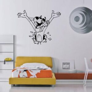 DesignToRefine Adesivo de parede mural de vinil engraçado com desenho de pantera rosa para decoração de quarto infantil M362 (Discos de Vinil)