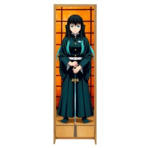 Biombo Divisoria Adesivo Vinil Painel Demon Slayer Anime Banner Cartaz Divisor Ambiente Decoração Festa (Desenho 3) (Discos de Vinil)