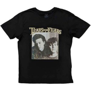 Camiseta Tears For Fears Throwback Foto Nova Oficial Unissex Preta, Preto, P (CDs)