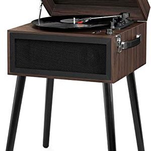 Victrola Liberty – toca-discos Bluetooth – toca-discos 5 em 1 com fluxo de vinil, rádio FM, reprodução USB, alto-falantes embutidos, use como suporte ou leitor de mesa (expresso) (Equipamentos)