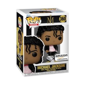 Funko POP! Rocks: Michael Jackson - (Billie Jean) - Brilho de diamante - exclusivo da Amazon - figuras miniaturas colecionáveis para exposição - ideia de presente - Mercadoria oficial - fãs de música (Discos de Vinil)