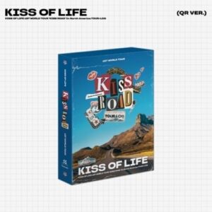 Kiss of Life - 1st World Tour - Kiss Road In North America Tour-Log - QR Card w/76pg Photobook, Message Card, Stamp Sticker + 4pc Photocard Set - Kiss of Life (CDs)