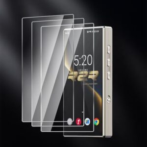 AudioPartner Película protetora de vidro temperado premium 9H à prova de arranhões para leitor de música Fiio M33 R2R (M33 vidro frontal 3 peças) (Equipamentos)