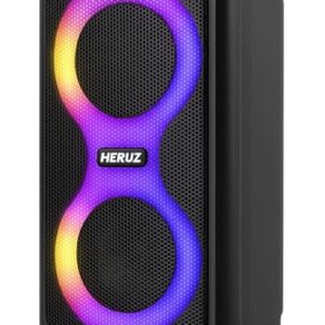 Caixa de Som Bluetooth com LED FM, USB Pendrive Grande Potencia Heruz (Equipamentos)