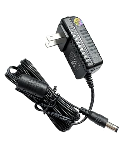 Cabo de alimentação 12V de 3 m para toca-discos Audio Technica Cabo de carregador para Audio-Technica AT-LP60X AT-LP60X-BK AT-LP60X-BW AT-LP60XBT-RD AT-LP120XUSB-BK Adaptador de alimentação CC de (Equipamentos)