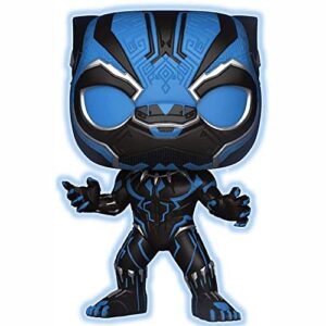 Funko Marvel Boneco Pop de vinil do Pantera Negra que brilha no escuro (Discos de Vinil)