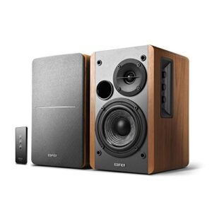 Edifier R1280T Alto-Falantes Powered Bookshelf - 2.0 Estéreo Ativo Perto De Monitores De Campo - Alto-Falante Do Monitor Do Estúdio - Envoluções - 42 Watts Rms Madeira (Equipamentos)