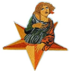 Patch inspirado no Smashing Pumpkins | Mellon Collie Album Art Iron On Star (Discos de Vinil)