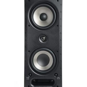 Polk Audio 265-RT alto-falante de 3 vias na parede – A série de desvanecimento | cabe facilmente em teto/parede | Áudio de alto desempenho – Use na frente, traseira ou como cercados | Com porta de alimentação e grade pintável, Unitário, Black, White (Equipamentos)
