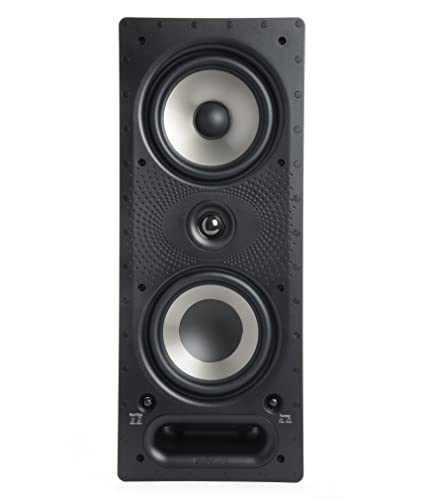 Polk Audio 265-RT alto-falante de 3 vias na parede – A série de desvanecimento | cabe facilmente em teto/parede | Áudio de alto desempenho – Use na frente, traseira ou como cercados | Com porta de alimentação e grade pintável, Unitário, Black, White (Equipamentos)