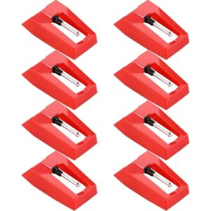 8 peças toca-discos agulha toca-discos agulha substituição toca-discos de substituição Styluses toca-discos (Equipamentos)