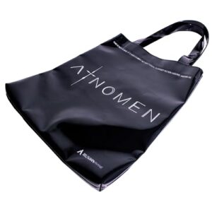ILUSTRARIANE | Atnomen Black Bag – Bolsa de Verniz Com Forro de Nylon Bordô (Discos de Vinil)
