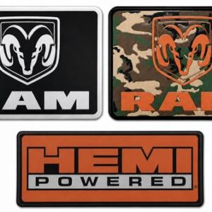 RAM Pacote com 3 Adesivos de Vinil Premium com Logotipo Hemi Powered e Caminhões Feitos Em Detroit (Discos de Vinil)