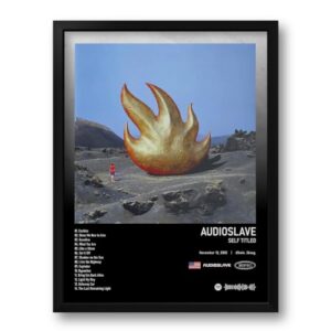 Quadro com Moldura Self Titled Rock Álbum Audioslave Spotify Tam. 33x43cm (Discos de Vinil)