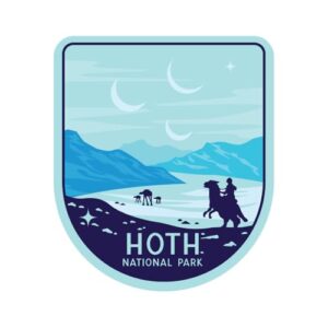 Adesivo de vinil Hoth National Park, à prova de intempéries e resistente a UV para carros, laptops e garrafas de água, vinil resistente a arranhões (Discos de Vinil)