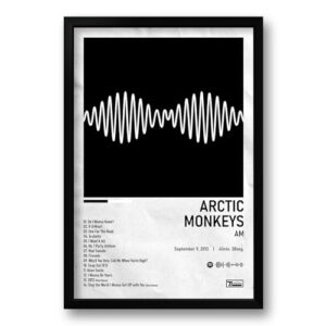 Genérico Quadro Musical Decorativo Retangular Poster Unissexo Arctic Monkeys 40x60cm Sala de Estar, Escritório em Casa, Quarto (Discos de Vinil)