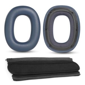 HTINDUSTRY Almofadas de substituição e faixa de cabeça PX8 compatíveis com Bowers & Wilkins PX8/PX7 S2E/PX7 S2 S2 Over-Ear-Headphones (não para PX PX7 P7) com couro proteico/espuma viscoelástica (Equipamentos)