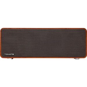 Caixa De Som Bluetooth 100W Design De Madeira Indicador De Led Alta Potência - Conexões USB, Entrada P2, Cartão de Memória (Equipamentos)