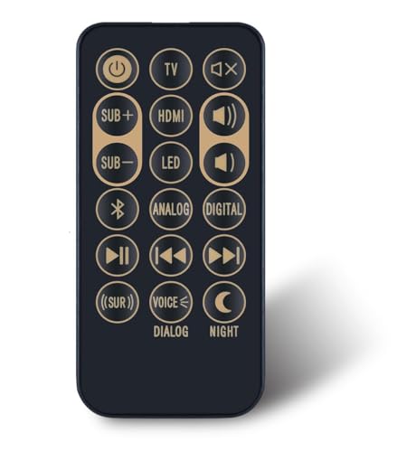 Controle remoto de substituição para barra de som Klipsch Soundbar RSB-3 RSB-8 RSB-6 R4B R-4B RSB-11 RSB-14 (Equipamentos)