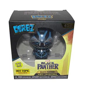Funko Boneco de vinil do Pantera Negra da Marvel que brilha no escuro da Dorbz (Discos de Vinil)