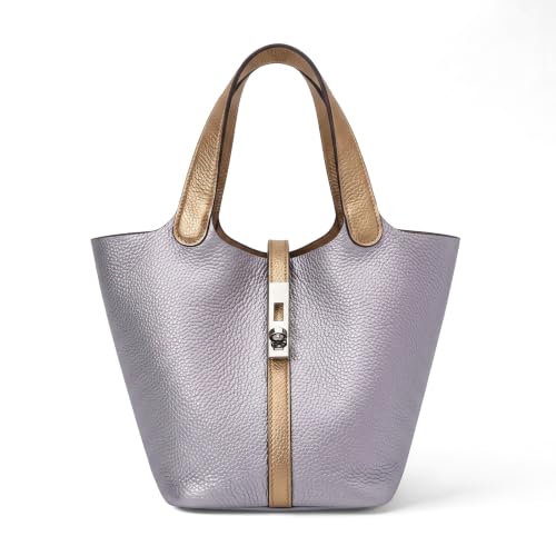 Bolsa Tote Feminina com Alça Superior, Bolsa de Mão, Bolsa de Ombro, Bolsa Saco de Couro Vegano com Design de Trava para Trabalho e Noite, N, 11.8" x 7.1" x 7.1" (Discos de Vinil)