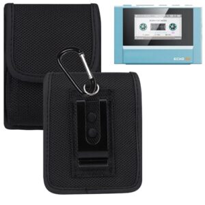 Covthch Capa coldre compatível com SnowSky/FiiO Echo Mini MP3 Player, coldre de nylon com clipe de cinto mosquetão estojo de transporte para FiiO Echo Mini / JM21 M21 Music MP3 Player (Equipamentos)