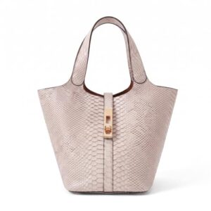 Bolsa Tote para Mulheres com Alça Superior, Bolsa de Mão, Bolsa de Ombro, Bolsa de Saco de Couro Vegano com Design de Trava, Bolsa para Trabalho e Noite, F, 11.8" x 7.1" x 7.1" (Discos de Vinil)