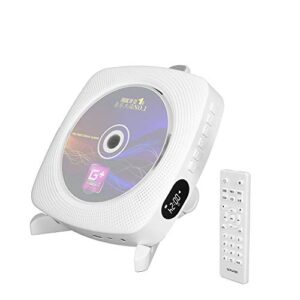 Leitor de CD, Alto-falante Bluetooth HiFi, Flash Player, Áudio de entrada de linha AUX, Rádio FM, Portátil, Montável na Parede e Suporte de Mesa, com Controle Remoto (Equipamentos)