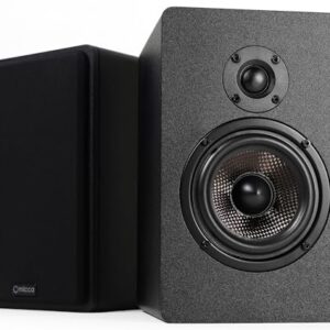 Micca Alto-falantes passivos MB42X G2 para som surround de home theater, estéreo e monitor passivo de campo próximo, bidirecional (preto, par) (Equipamentos)
