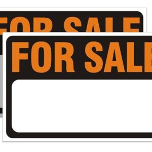 Adesivo refletivo para carro pacote com 2, decalque de vinil autoadesivo de 30,5 cm x 20,32 cm com área de gravação para garagem, barco, propriedade (preto, para venda) (Discos de Vinil)