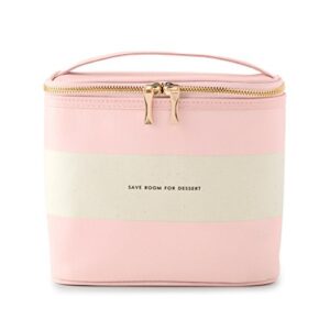 Kate Spade New York Women's Lunch Tote, (Out To Lunch), Blush Rugby Stripe, Pink Canvas (Discos de Vinil)