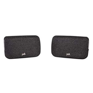Polk Audio SR2 Alto-falantes de som surround sem fio para barras de som selecionadas React e Magnifi – Fácil de configurar, várias opções de posicionamento, 2 unidades (pacote com 1) (Equipamentos)