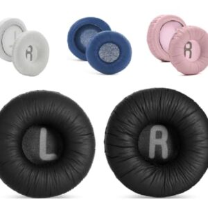 Almofada Espuma Earpad Compatível com JBL Tune T600 T500 T500bt T510bt T520bt T450 T450BT T520bt T530bt JR300BT Tune 500bt Tune 600 (Preto) (Equipamentos)