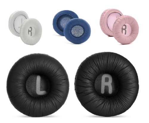 Almofada Espuma Earpad Compatível com JBL Tune T600 T500 T500bt T510bt T520bt T450 T450BT T520bt T530bt JR300BT Tune 500bt Tune 600 (Preto) (Equipamentos)