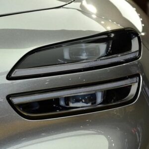 Carro B/C Pilar Farol Película Protetora de Vinil Restauração Transparente Luz Preta TPU Adesivo para Genesis G70 2021-Presente (Pilar B/C) (Discos de Vinil)