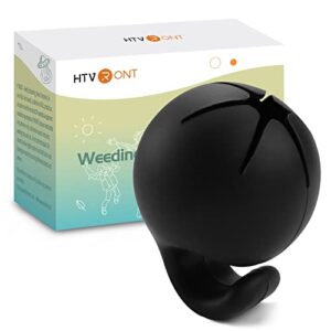 HTVRONT Colecionador de sucata de vinil - Anel de colecionador de sucata portátil portátil, ferramentas de remoção de ervas daninhas de silicone para folhas de papel adesivo HTV (Preto) (Discos de Vinil)