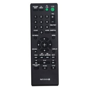 Controle remoto de substituição RMT-D187A compatível com Sony DVD CD Player DVP-NS611HP DVP-SR500HP DVP-NS718H DVP-SR500H DVP-SR101P DVP-SR510P DVP-SR200P DVP-SR401HP DVP-NS710H DVP-SR400P (Equipamentos)