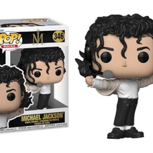Funko Pop Michael Jackson + protetor: Pop! Rocks (embalado com caixa protetora ToyBop Box Collector Case) (Superbowl) (Discos de Vinil)