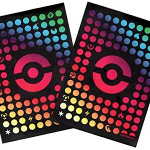 Kit de ferramentas Pokémon Trainer's Toolkit exclusivo (65 unidades) - protetores de cartão - acabamento fosco arco-íris - torneio legal (Discos de Vinil)