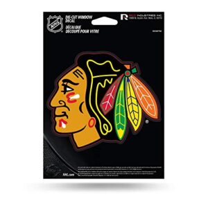 Decalque de vinil recortado da NHL Rico Industries, Chicago Blackhawks, 12,7 x 17,7 cm (Discos de Vinil)