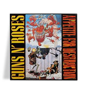 Azulejo Decorativo Guns N Roses Appetite for D 15x15 (Discos de Vinil)