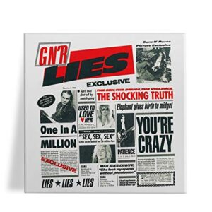 Azulejo Decorativo Guns N Roses Lies 15x15 (Discos de Vinil)