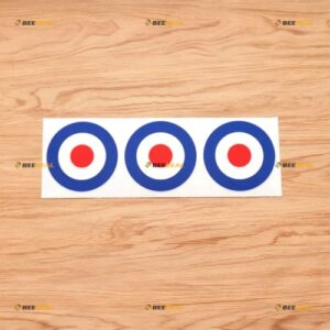 Adesivo de vinil Royal Air Force RAF – Pacote com 3 brilhantes 7,6 cm – para copo de laptop e barco de carro (Discos de Vinil)