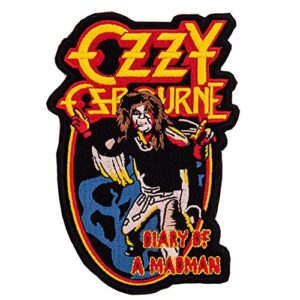 Desert Cactus Ozzy Osbourne Patch bordado aplique costurado ou ferro no blazer bolsa jaqueta (design 14) (12,7 cm) (Discos de Vinil)